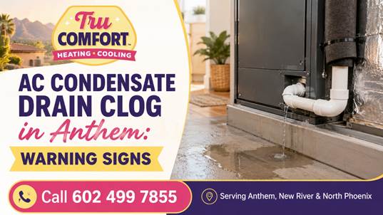 AC Condensate Drain Clog in Anthem: Warning Signs