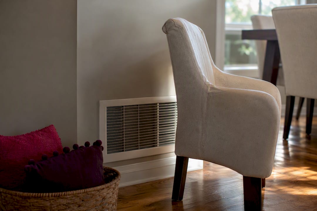 Return air vent blocked by furniture