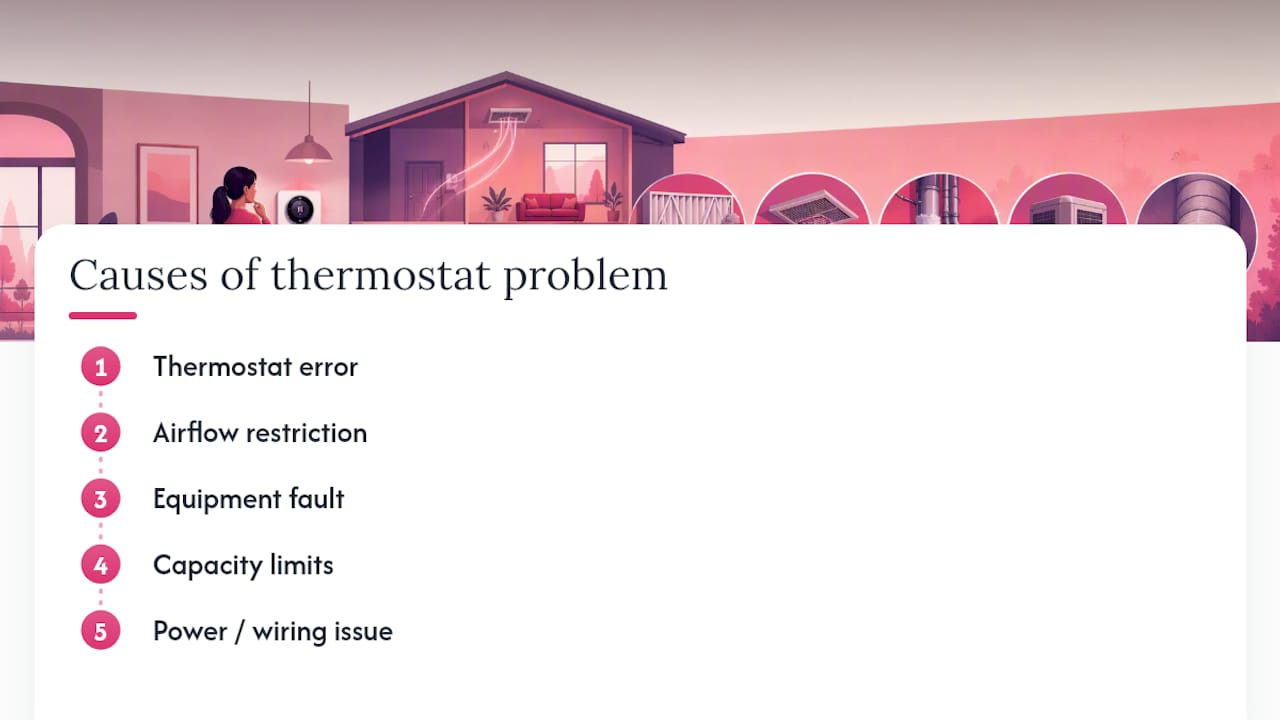 Five causes of thermostat temperature problems