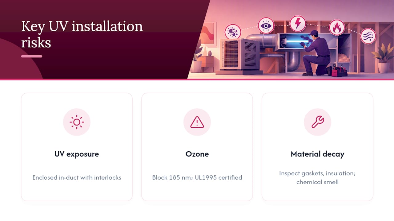 Three UV-C installation risks and safeguards