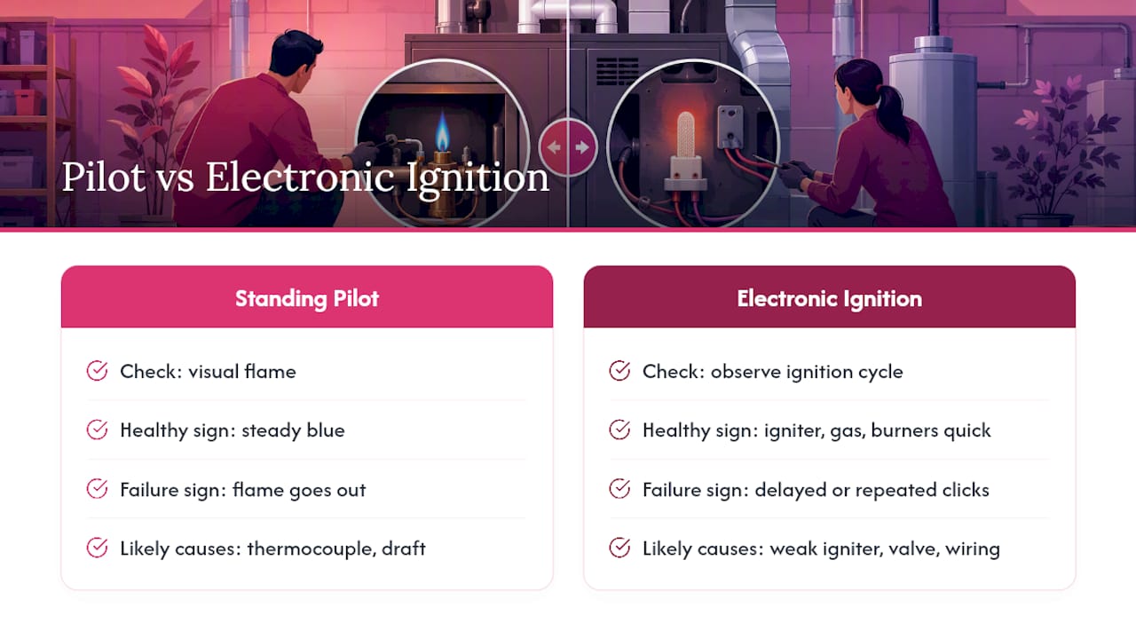 How Do You Check the Pilot Light or Ignition System? — overview diagram