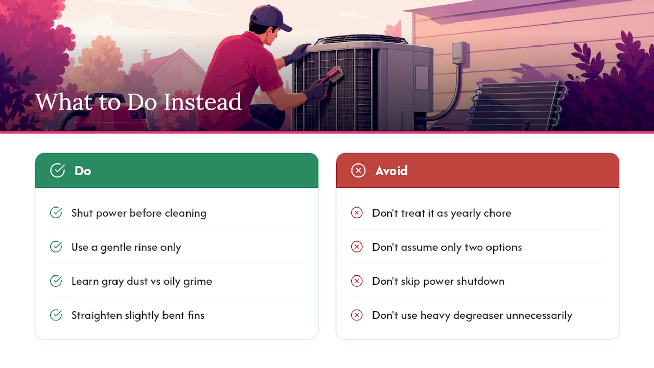 What Homeowners Get Wrong About Coil Cleaning — overview diagram