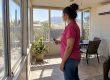 Arizona sunroom with glass walls and mini-split
